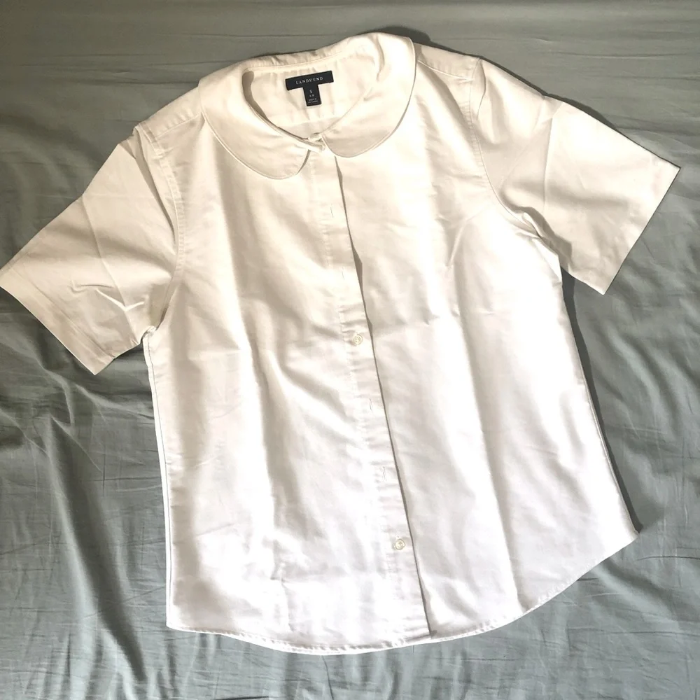 Peter Pan collar white button down - Picture 1 of 6